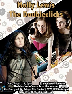 The DoubleClicks and Molly Lewis in concert at Bridge City Comics!