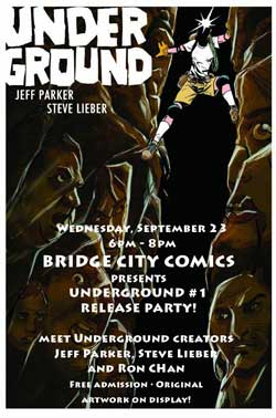 <i>Underground #1</i> Release Party Poster